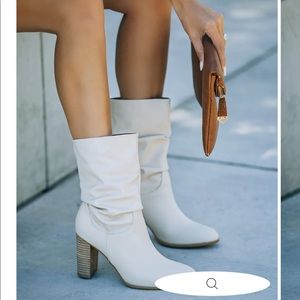 VICI faux leather slouch booties